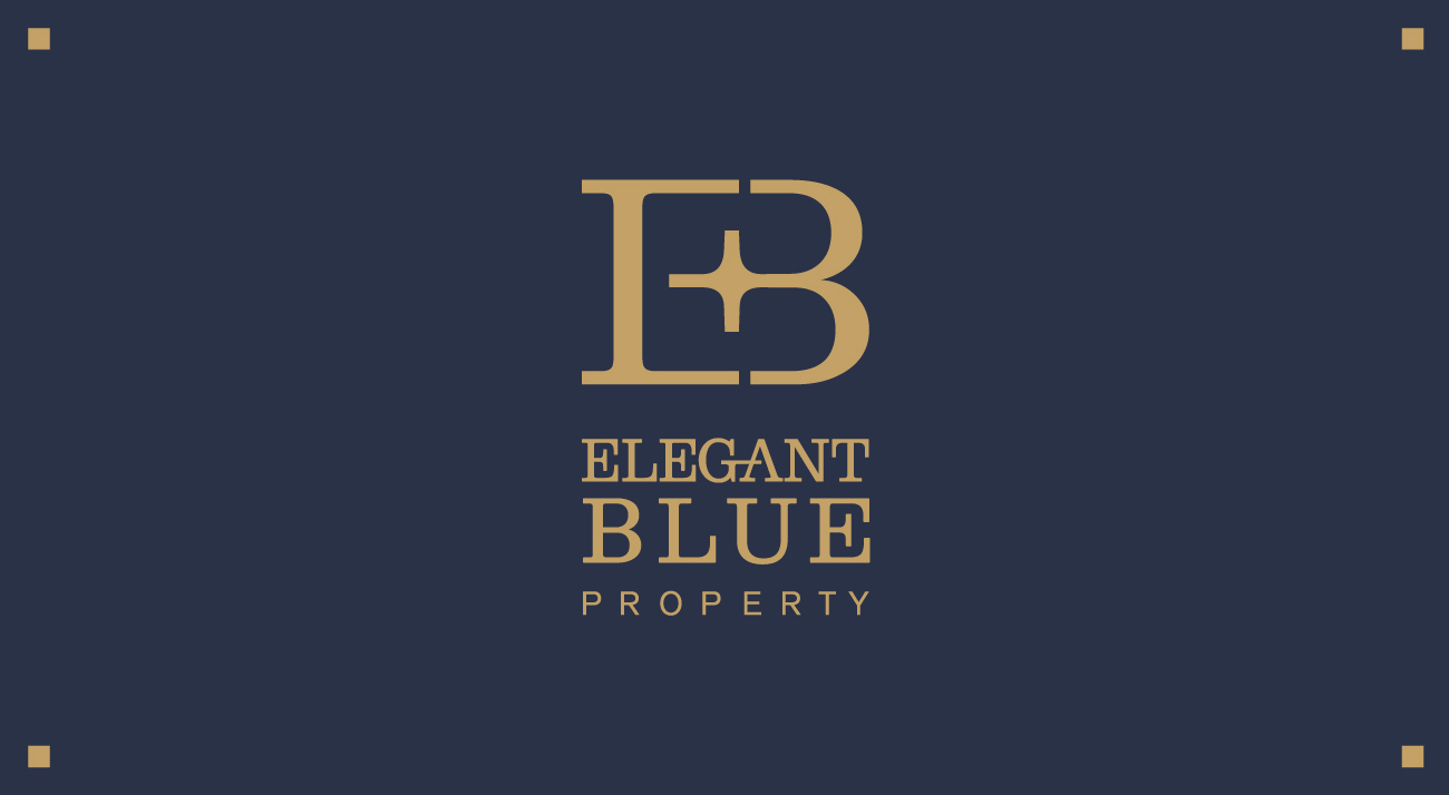 Elegant blue logo